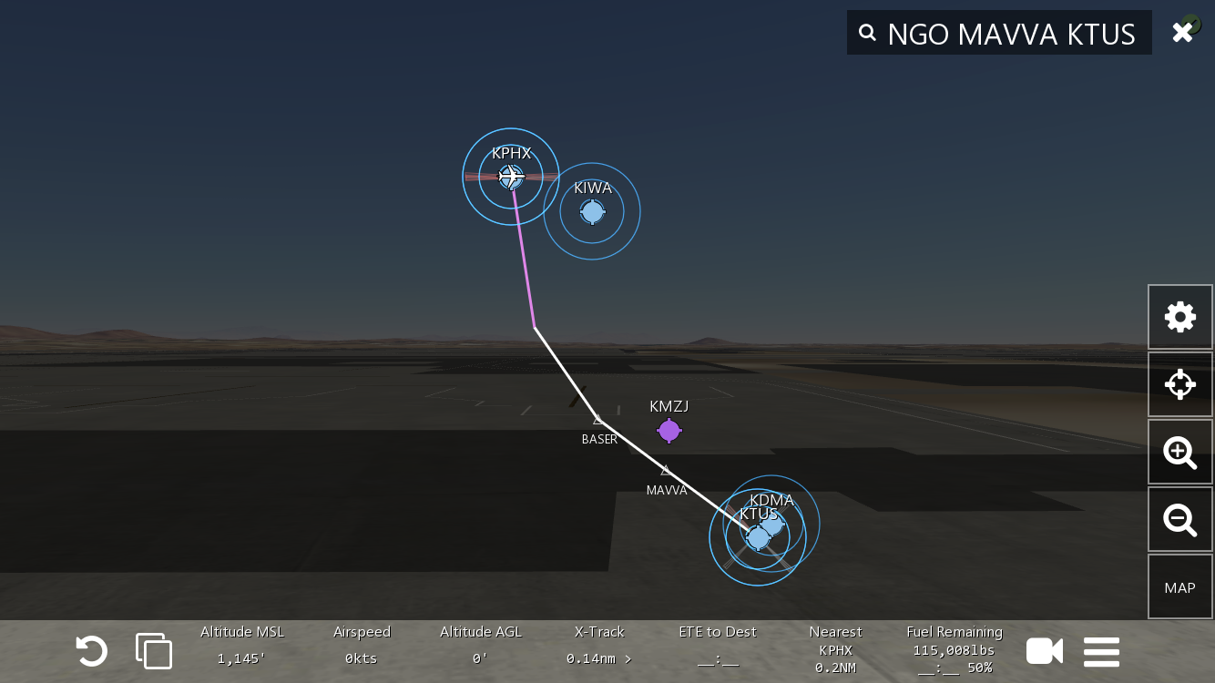 Phoenix to Tucson Map
